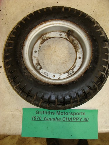 1976 YAMAHA CHAPPY LB-80 oem original wheel rim tire 4.00-8 works for front rear