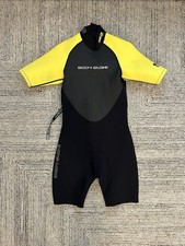 Body Glove Men s Medium Wetsuit Pro 2 2.1 Snorkeling Black Yellow Shorts