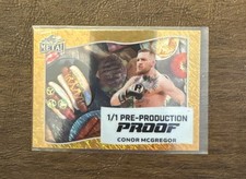 Conor McGregor 2025 Leaf Metal True 1/1 Pre Production Proof Only ONE GOLD