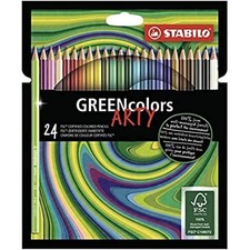 Eco-Friendly Colouring Pencil - STABILO GREENcolors - ARTY - Pack of 24 - Assort