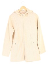 TCHIBO Damen Sweatjacke Kapuze Reißverschluss Beige Gr. 38;M Casual