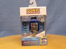 Sega Sonic the Hedgehog Interactive Touch Screen Smart Watch Blue New Sealed Box