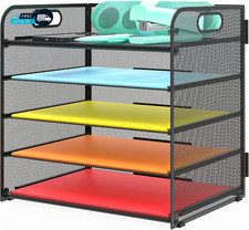 Letter Tray Paper Organizer 5-Tier Desk Organizer File Organizer Paper Holder