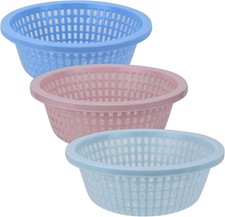 8.5-inch Small Colander Plastic Strainer Basket for Rinsing Draining