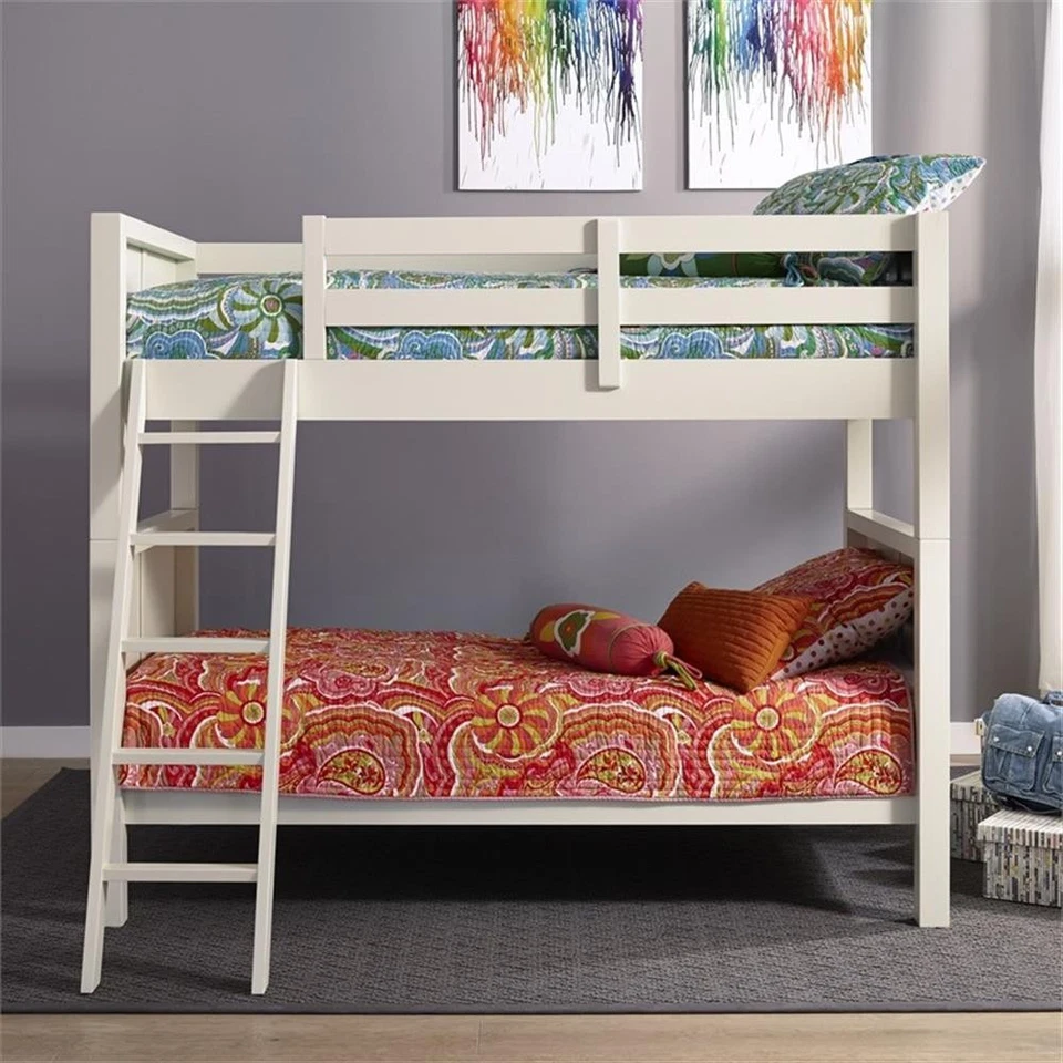Beliche Homestyles Naples Wood Twin Over Twin Off White - Imagem 2 de 4