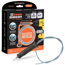 Reusable Sink Snake Clog Remover Tool that Attaches To Any Drill, Bathroom Ba...