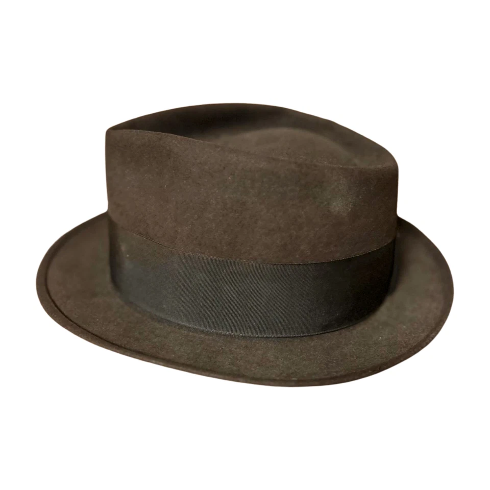 1950s Royal Stetson Men's Fedora Hat 7 1/8 - Image 4 of 4