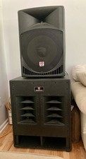 Rockville RBG18FA Wired Active Subwoofer, 750W RMS, Black, XLR Input