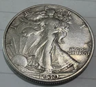 Photo of a 1939-P Walking Liberty Half Dollar from an eBay listing that sold on Jul 21, 2026