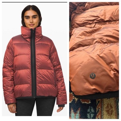 Lululemon Cloudscape Jacket Goose Down Fill 12 Iridescent Bomber Puffer