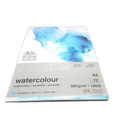 Winsor Newton Aquarellpapier Malbedarf Classic Block 12 Blatt A3 300 Gramm premi