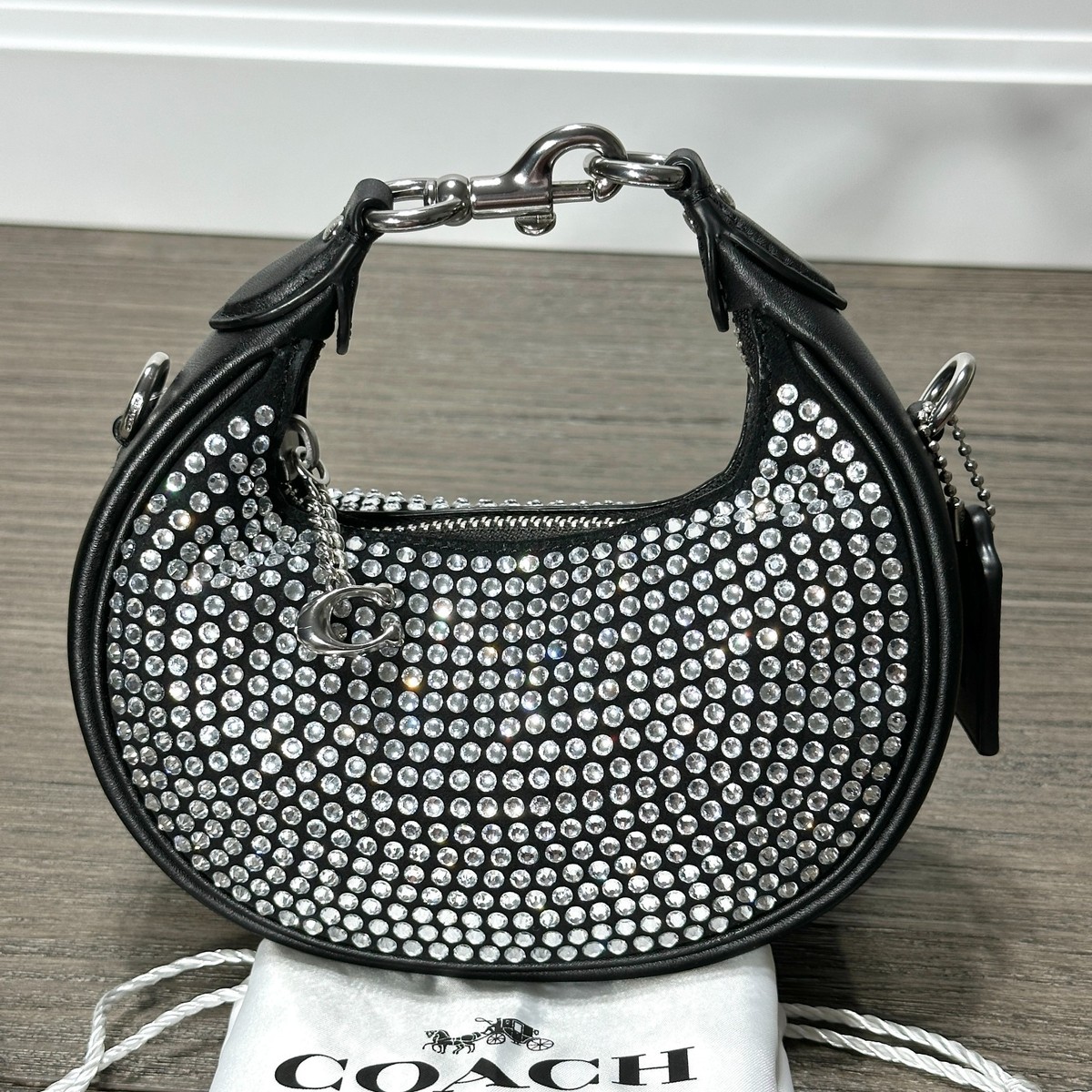 Coach Jonie Bag With Crystal in Black CW574 Mini Crossbody NWT | eBay