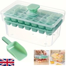 68 Grids Ice Cube Tray with Lid Party Bar Ice Cube Maker Mould Ice Storage Box
