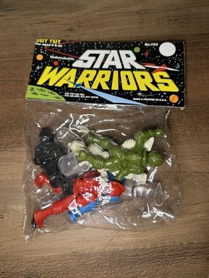  VINTAGE STAR WARRIORS JOY TOY FIGURES UNBREAKABLE USA -