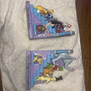 Hallmark Dr. Seuss Collection THE ENDS Sculpted Bookends by Robert Chad 2000