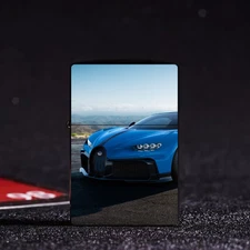 Windproof Oil Lighter Custom Printed Buggati Chiron Sports Car Design