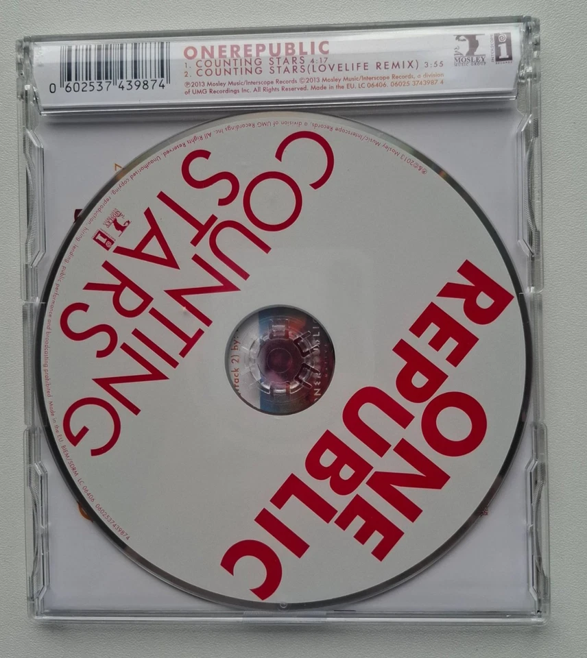 OneRepublic - Counting Stars Original 2-Track Maxi CD Single 2013 - Bild 2 von 4