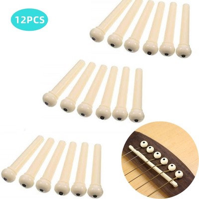 Erzielen Sie eine bessere Klangqualität mit 12 Stück Stegpins für Akustikgitarre