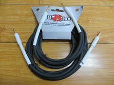 Pig Hog PH10 Tour Grade 8mm Guitar Cable,10 feet, XLR Black 2 Cables