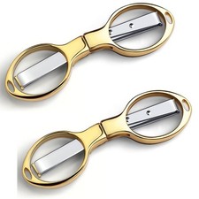 Folding Scissors, TSA Compliant Portable, Compact, Safe Travel Scissors, St...