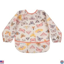 Waterproof Long Sleeve Baby Bib, Mess Proof Smock for Eating, Machine Washable