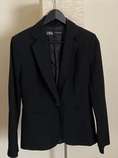 Zara Women  s Slim Fit Black Blazer Suit Jacket Size 4
