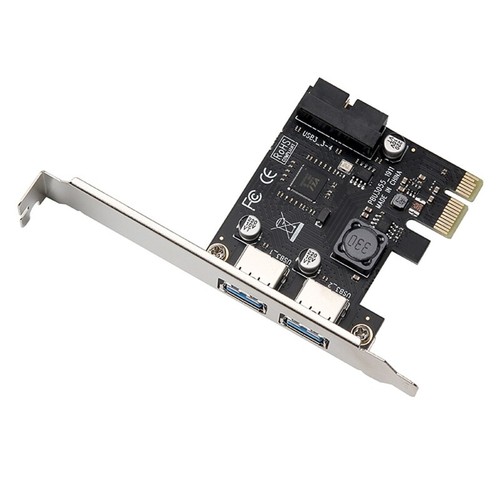 PCI-E to 2Ports USB 3.0 Expansion Card Adapter External Controller for w/ 19Pin - Afbeelding 7 van 8