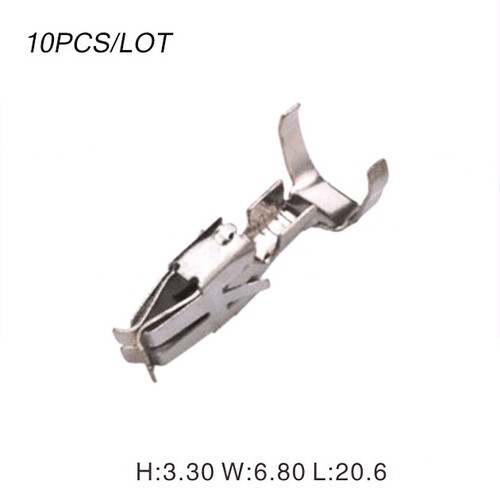 10Pcs 4.8mm Copper Female Fuse Box Terminal Terminals Connector Set N 907 327 03 - Picture 3 of 8