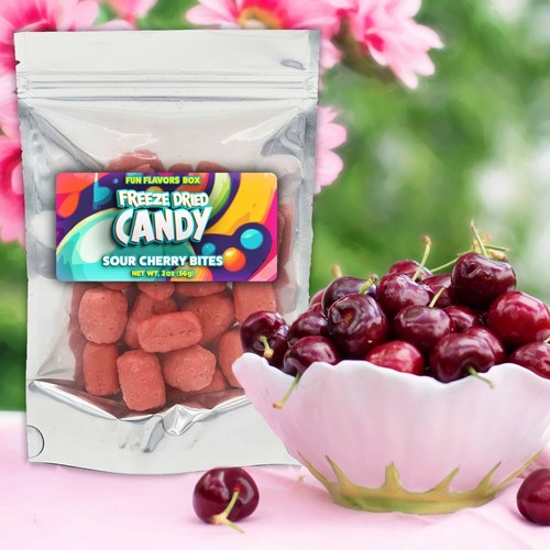 Freeze Dried Candy Sour Cherry Bites Variety Pack Space Theme Party Gift 2 oz - Picture 3 of 7