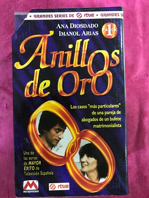 ANILLOS DE ORO PACK 1 INCLUYE 3 CINTAS VHS RTVE IMANOL ARIAS ANA DIOSDADO