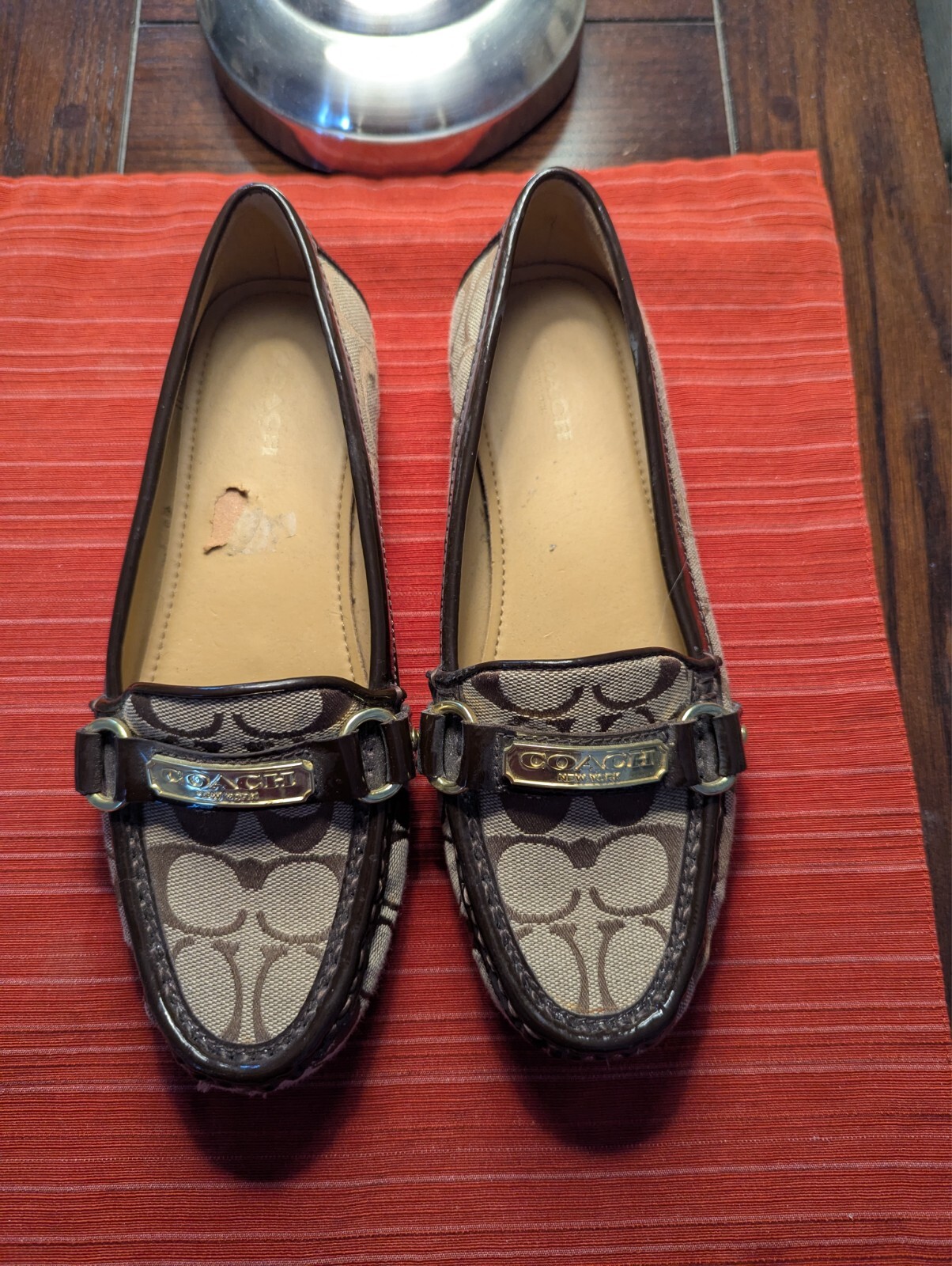 Coach Felisha Signature C Loafers for Women - Size 9B