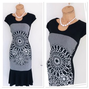 black jersey bodycon dress