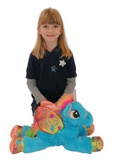 Peluche Unicorno Pony Cavallo Blu 45cm, Bambini Ragazzi Adulti S.Valentino