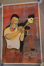 MUSIC vintage art poster DIZZY GILLESPIE Art Blakey Village Gate NYC 1979 jazz