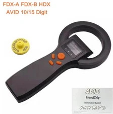 Universal Pet Microchip BT Scanner FDX-A FDX-B HDX AVID 10/15 Digit Chip Reader