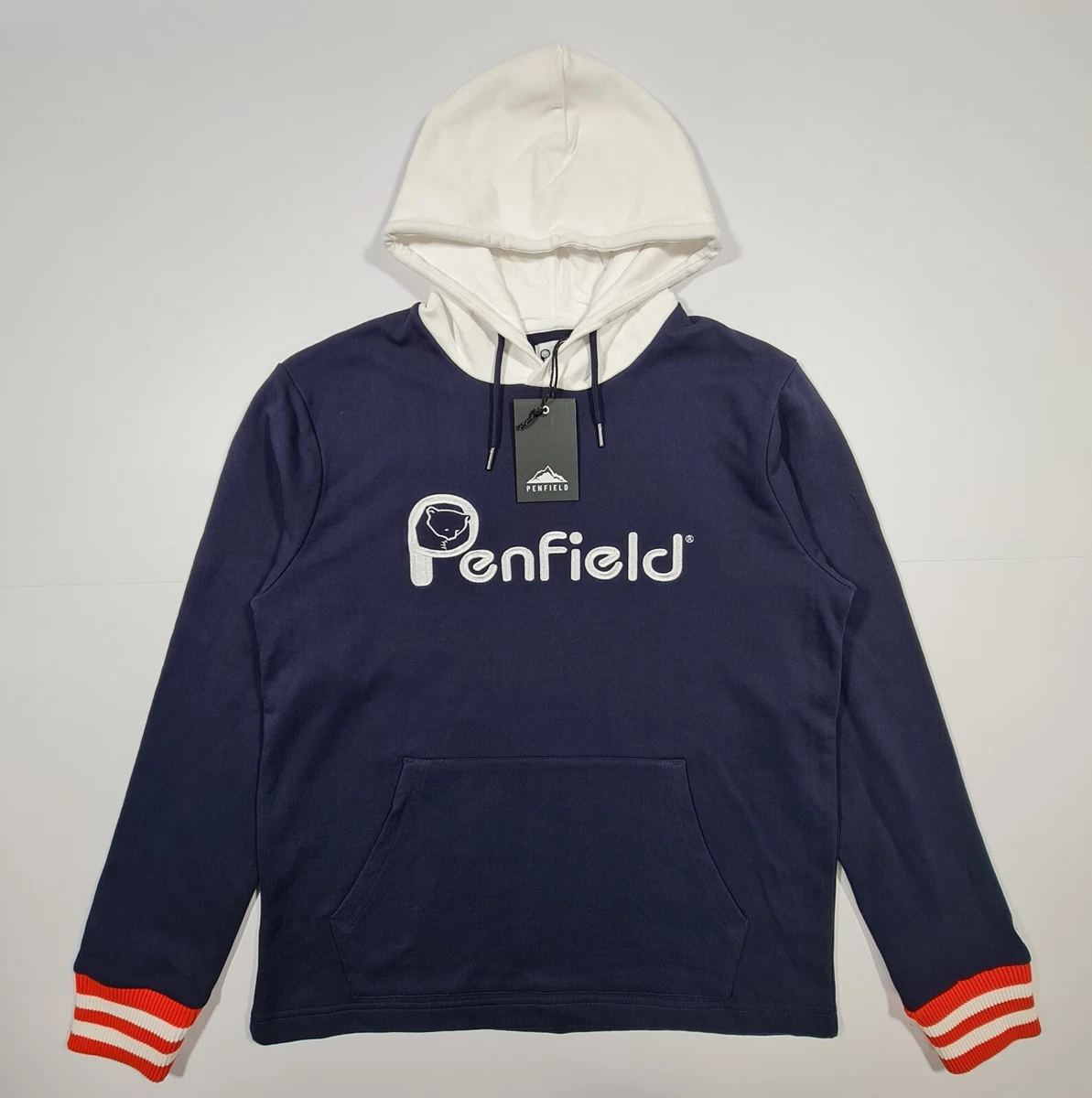 Penfield Mens Hoodie Navy Blue Large Long Sleeve Hooded Pullover Top