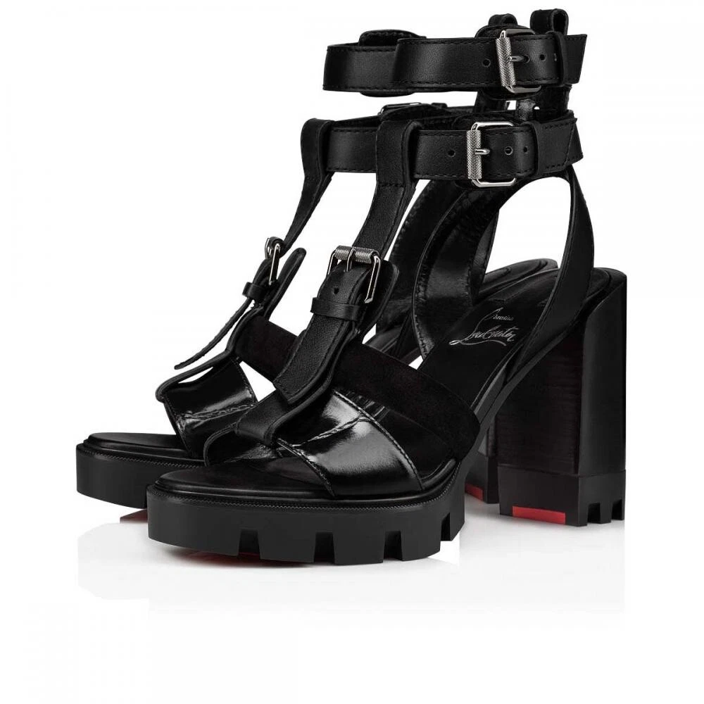Louboutin block shop heel sandals
