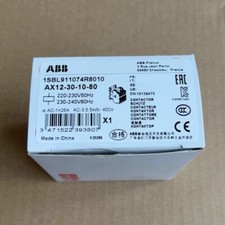 1pc ABB AX12-30-10-80 Contactor 220-230V50Hz/230-240V60Hz 1SBL911074R8010