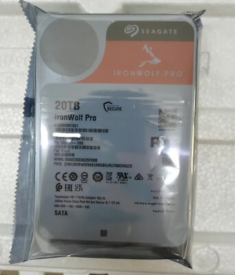 Seagate IronWolf Pro ST20000NT001 Hard Drive 20TB 7200 RPM 256MB