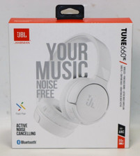 Jbl Tune 660nc Noise Cancelling Wireless On-ear Headphones - White - Brand New!