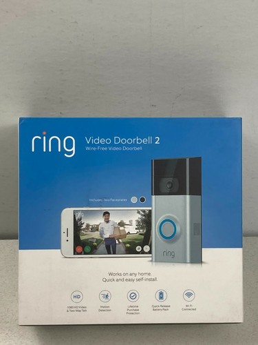 Ring Video Doorbell 2. 1080 HD Camera! Wireless & Wi-Fi Connected Compatible - Picture 2 of 12