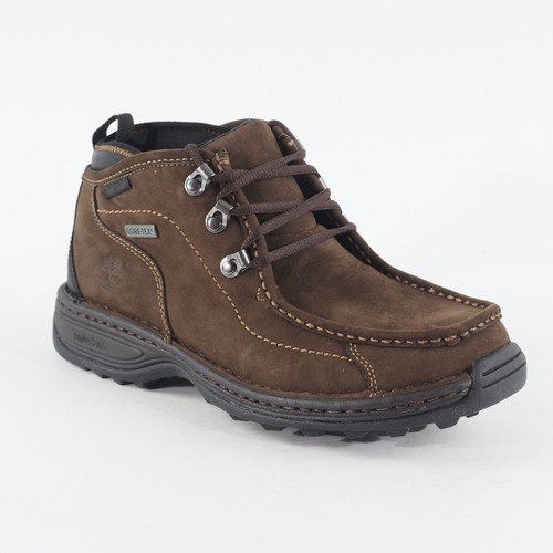 Botas con cordones de cuero marrón oscuro Timberland Carlsbad Chukka Gore Tex 54577 para hombre - Imagen 2 de 7