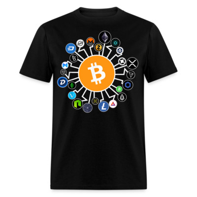 Bitcoin shirt BTC ETH LTC XMR Hodlers Decentralized Crypto Altcoin T-Shirt S-6XL