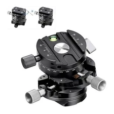 Leofoto G2 GEAR HEAD 3 In1 Panoramic Geared Ball head Tripod Head Black Paar New