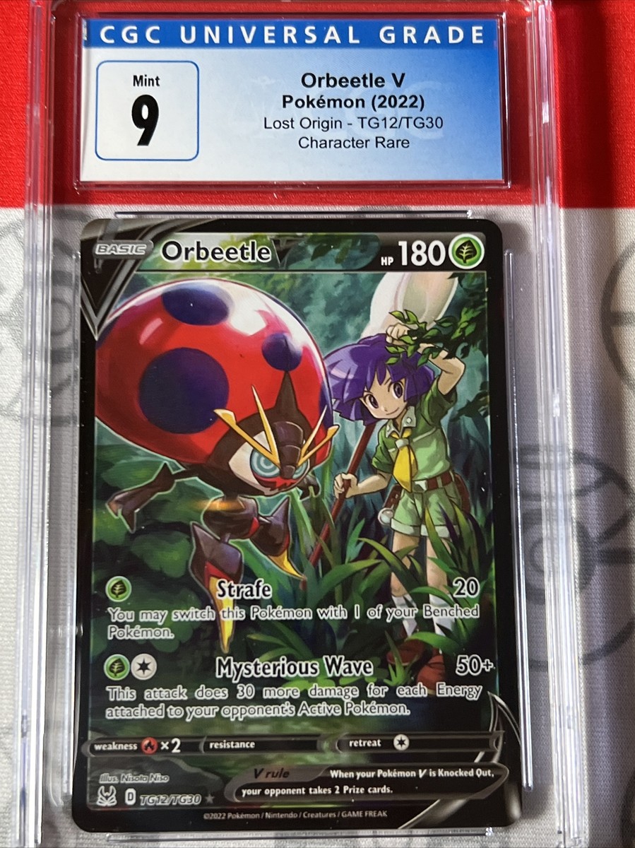 Pokemon Orbeetle V TG12/TG30 Lost Origin CGC Graded 9 Mint Card | eBay