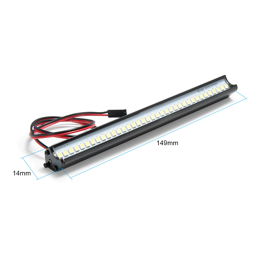 36LED Super Bright Metal Roof Lamp Light Bar for SCX10 TRX4 D90 1/10 RC Car US
