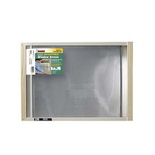 Frost King Adjustable Window Screen 15" High with Wood Frame, Fits 21 - 37" Wide