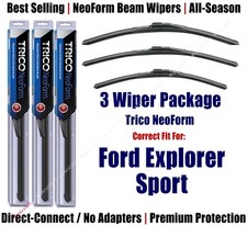 3pk Wipers Front/Rear NeoForm fit 2002-2003 Ford Explorer (Sport) 16180x2/16140