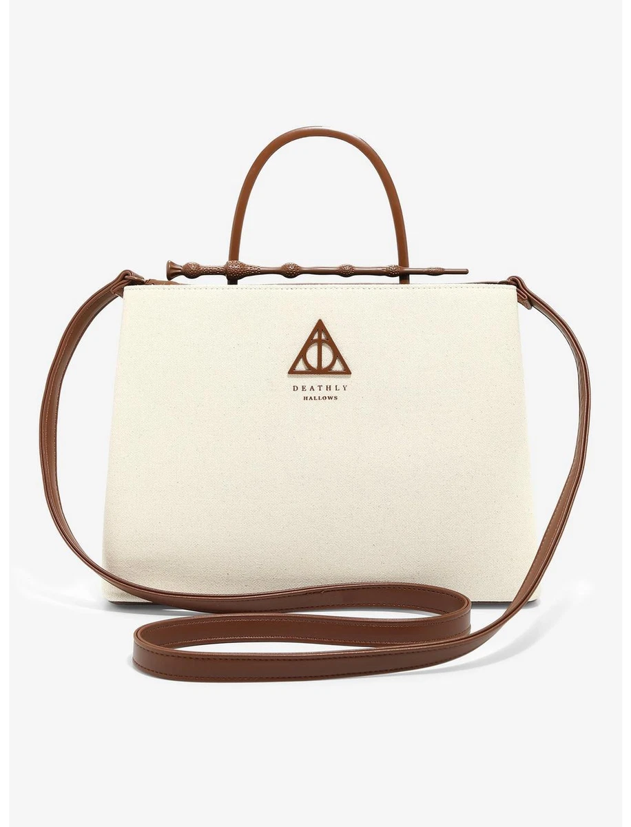 Loungefly Harry Potter Elder Wand Handbag Ivory Canvas New