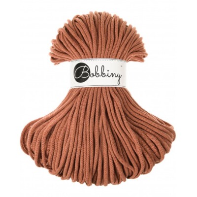 Bobbiny Braided Cotton Cord - Terracotta | 5mm 100m/108yds